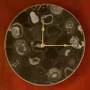 Black Agate Large Wall Clock - Luxury Natural Stone Wall Decor