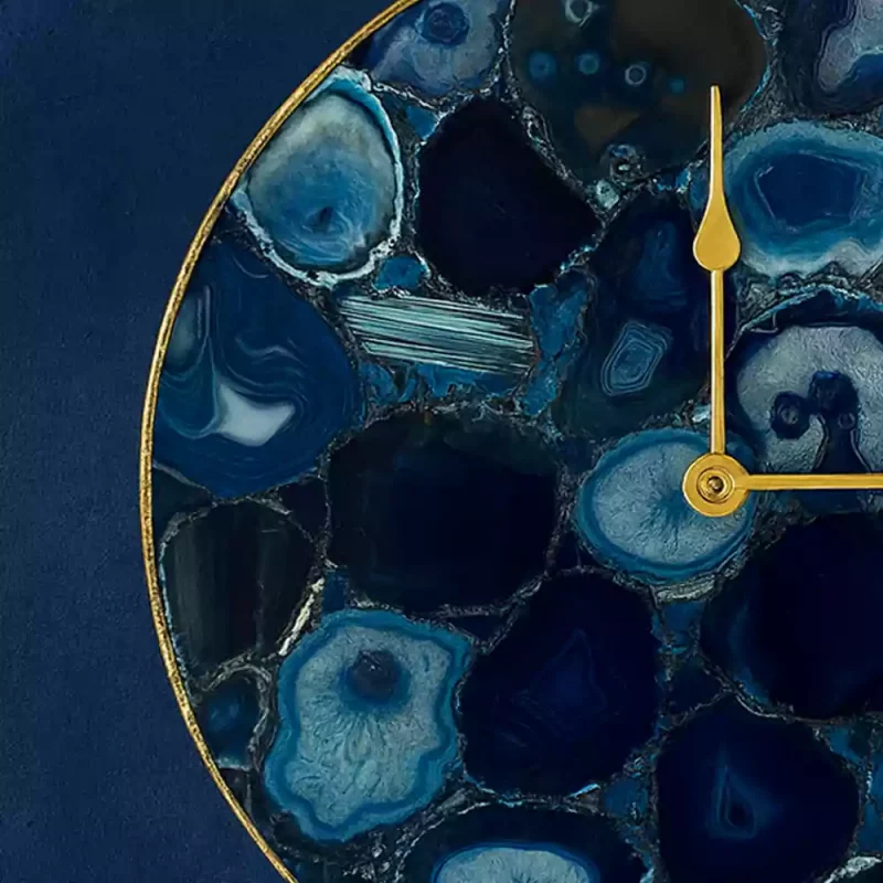 Blue Agate Clock 4