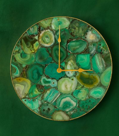 Green Agate Wall Clock