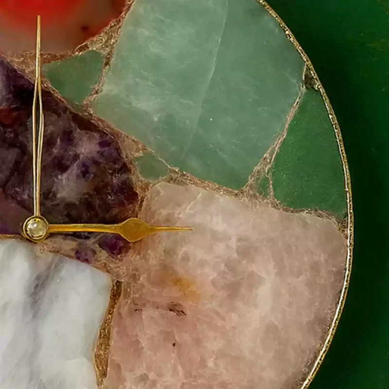 Multi agate Wall clock 3