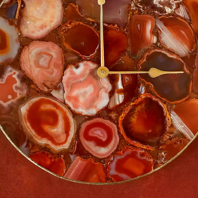 Red agate clock 3