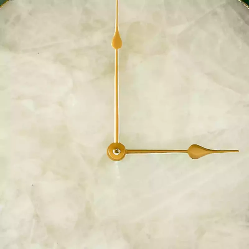 White agate clock White Agate Large Wall Clock
